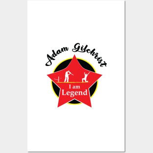 Adam Gilchrist - I am Legend T-shirt Posters and Art